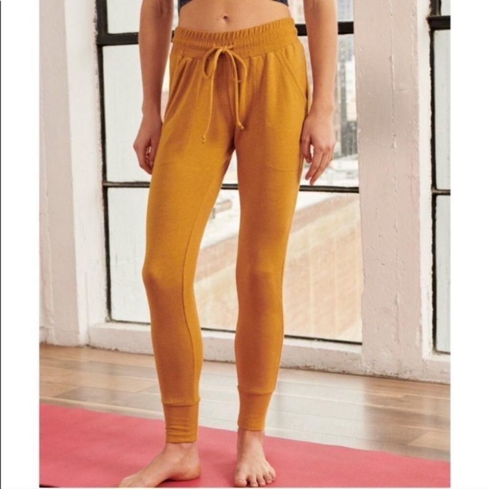 Free People Mustard Track Pants
